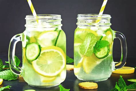 Eau Détox Concombre Citron Gingembre Et Menthe Toutes Recettes