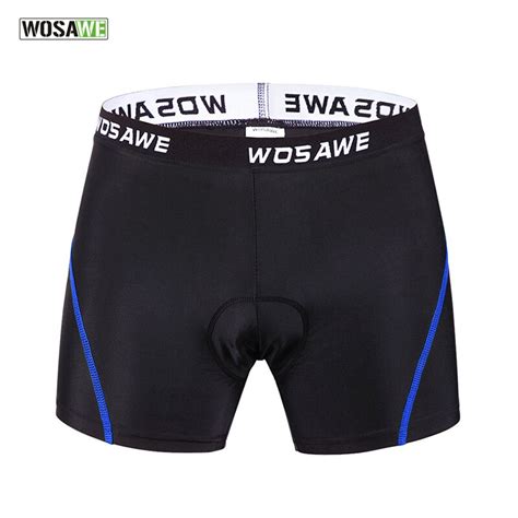 WOSAWE High Quality New Mens Cycling Shorts Tight Underpant 4D Gel Pad