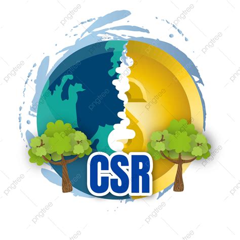 Corporate Social Responsibility Vector Design Images Fusion Of Planet