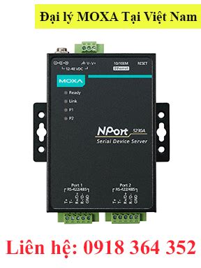 NPort 5230A Bộ chuyển đổi 2 cổng RS232/485/422 sang Ethernet Moxa Việt ...