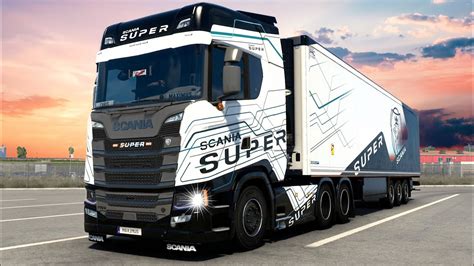 Ets Scania S V Super Euro Truck Simulator Youtube