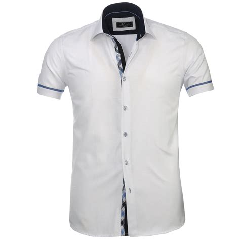 mens button  tailor fit soft  cotton short sleeve dress shirt