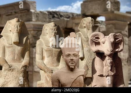 Il Complesso Del Tempio Di Karnak Tebe Egitto Uno Dei Siti Pi