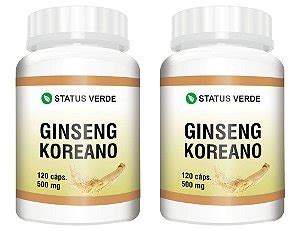 Kit 2 Ginkgo Biloba Ginseng 240cáps 500mg Status Verde Status Verde