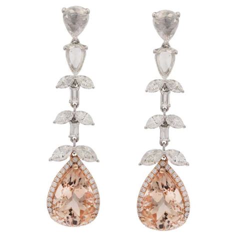 Pear Cut Diamond Drop Earrings At 1stdibs