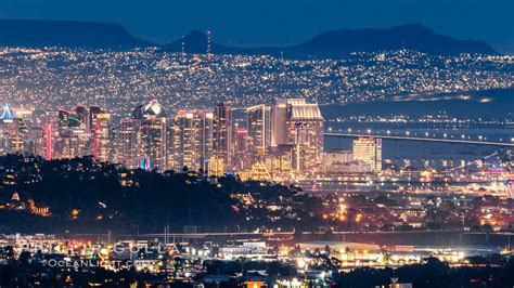 San Diego And Tijuana City Skyline California 36662