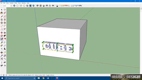 How To Add 3D Text In SketchUp Models YouTube