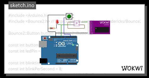 Control Led With Button Logic Analyzer Wokwi Esp32 Stm32 Arduino Simulator