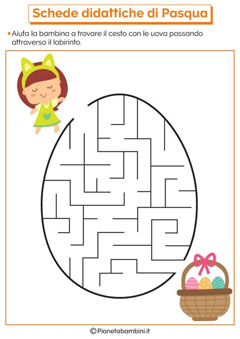 An Easter Egg Maze Is Shown With The Word S Name In Spanish And English