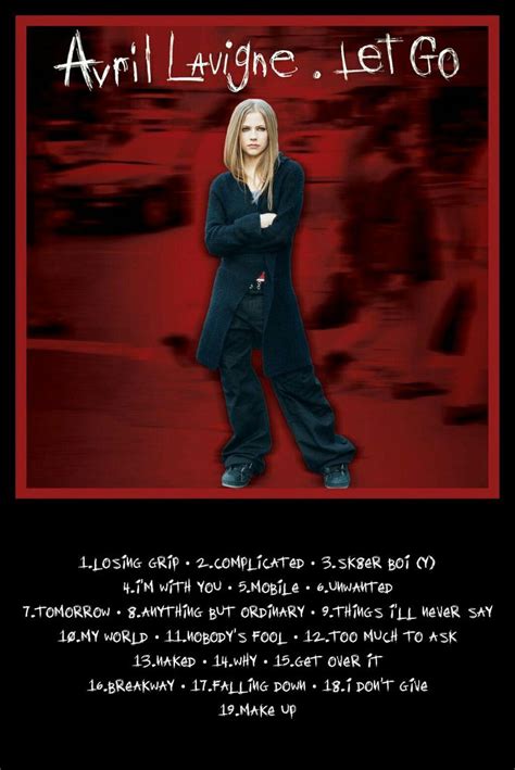 Avril Lavigne LET GO 20th Anniversary Edition 2022 Álbum de