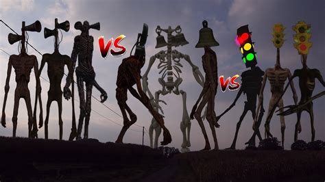 TEAM Siren Head VS TEAM Bell Head VS TEAM Traffic Light Head YouTube