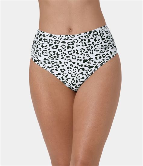 Women S Triangle Leopard Print Bikini Bottom Halara