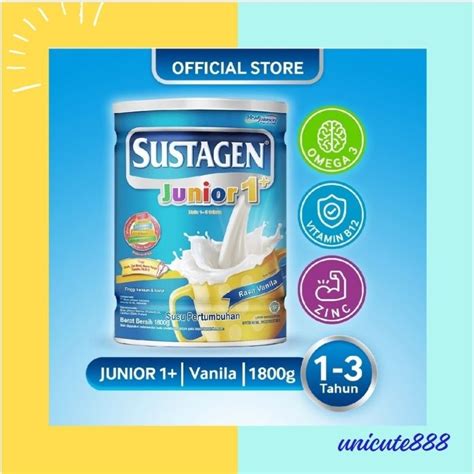 Jual SUSTAGEN JUNIOR 1 VANILA 1800 GRAM Gr KEMASAN KALENG Susu Formula