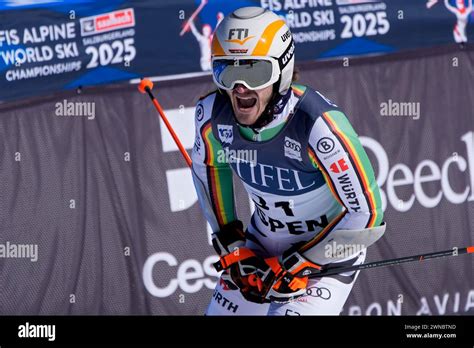 Germany S Linus Strasser Celebrates After His Run During A Men S World