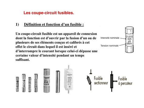 PPT Les Coupe Circuit Fusibles PowerPoint Presentation Free