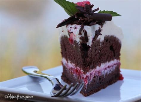 Raspberry Filled Devils Food Cake With Whipped Cream Frosting Food Gluten Free Recipes