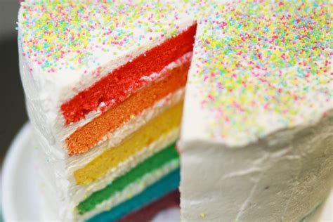 Recette du rainbow cake ou gâteau arc en ciel facile avec Hervé Cuisine