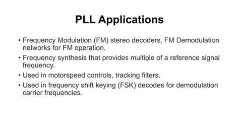 Fm Demodulation Using Pll Ppt