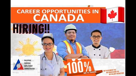 Job Opportunities In Canadaskilled Workerhow To Apply Youtube