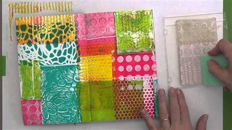 Stamping with Gelli Arts® - YouTube