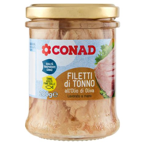 Filetti Di Tonno All Olio Di Oliva 200 G Conad Conad