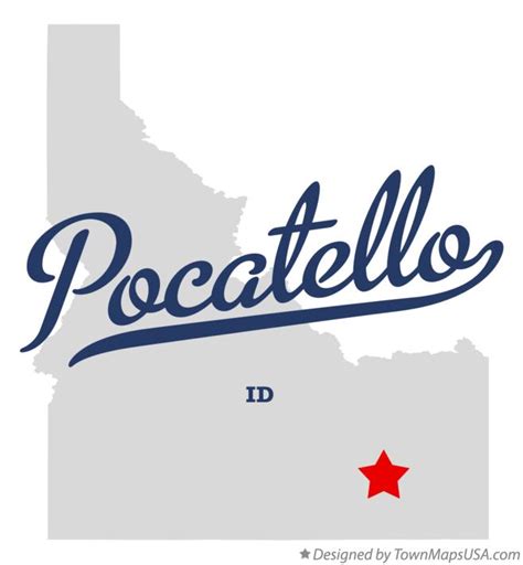 Map of Pocatello, ID, Idaho