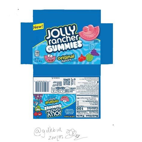 Jolly Rancher Gummies Template From Zooម្រះ Paper Toys Template