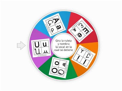 Ruleta De Vocales Spin The Wheel