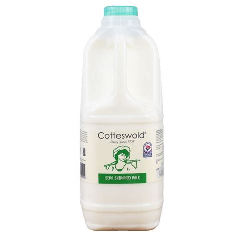 Cotteswold Semi Skimmed Milk Poly Bottle 2ltr