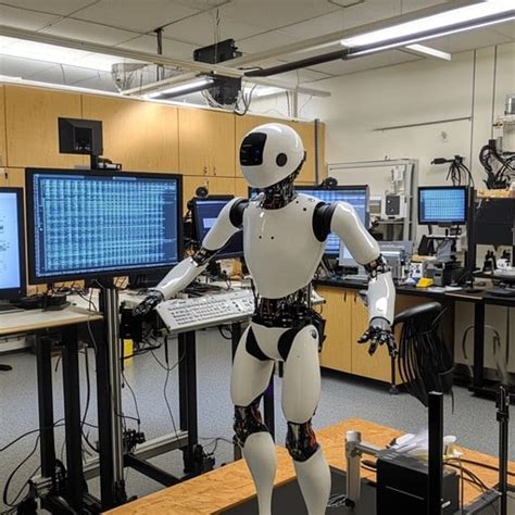 robot  lab image   stockcake