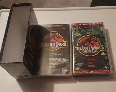 JURASSIC PARK AND Jurassic Park The Lost World VHS with Slipcase £2.50