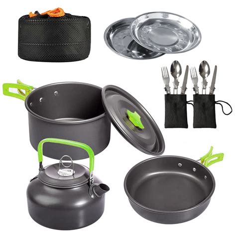 Camping Cooking Set Camping Cookware Set 16pcs Camping Pot Pan Set