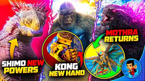 Mothra Returns In Godzilla X Kong The New Empire Shimo New Power Kong New Hand Scar King