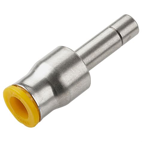 Parker Metric Metal Push To Connect Fitting Nickel Plated Brass Push