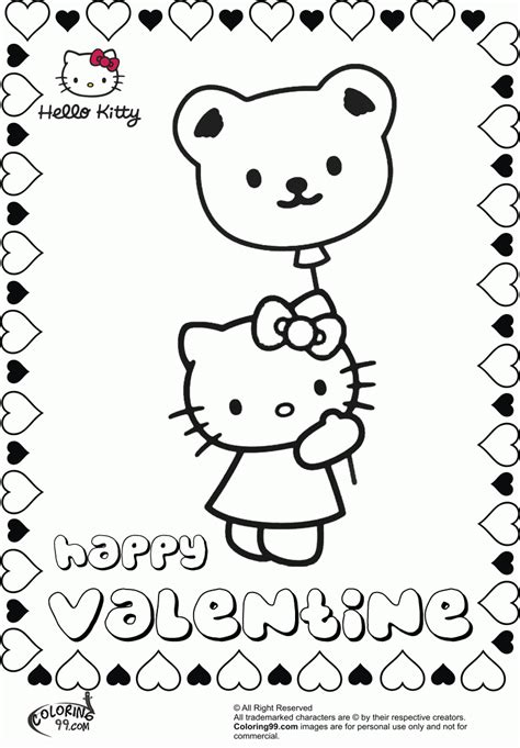 Free Free Hello Kitty Valentine Coloring Pages, Download Free Free Hello Kitty Valentine ...