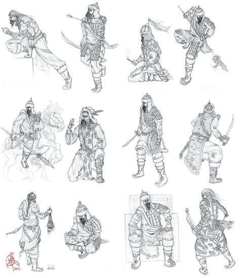 Genghis Khan Sketch At Explore Collection Of