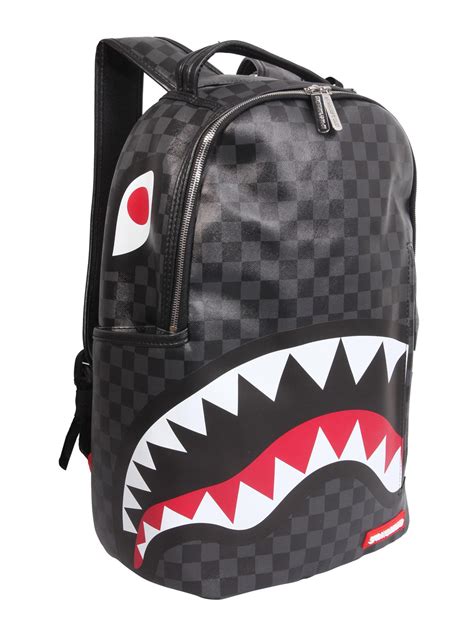 Sprayground Grey Side Sharks In Paris Backpack Literacy Basics