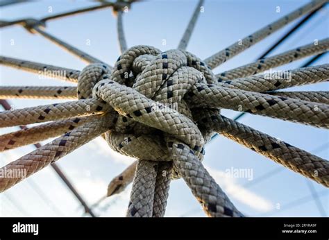 Many Ropes And One Big Knot Stock Photo Alamy