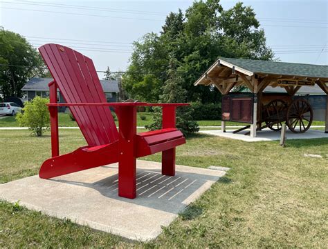 Ste Anne S Big Red Chair Is More Than A Tourist Attraction