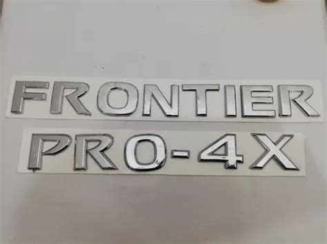 Emblema Nissan Frontier Pro 4x Letras Cromadas Envío gratis