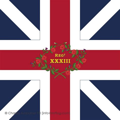 33rd Regiment of Foot. King's Colour - MrFlag