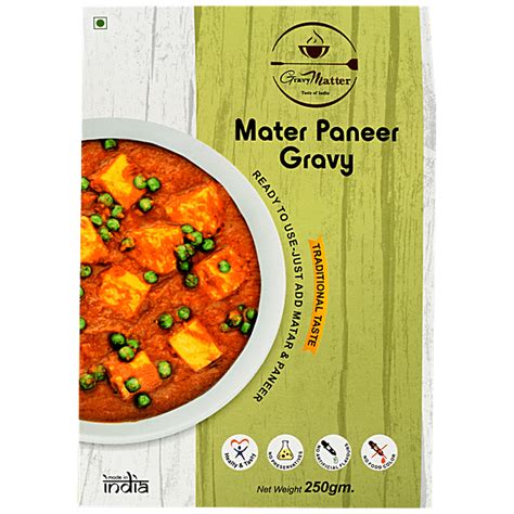 Buy Gravymatter Matar Paneer Gravy Traditional Taste Ready To Use