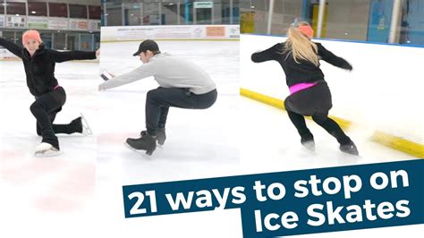 Ways To Stop On Ice Skates Youtube