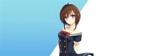 Anime Anime Girls Short Hair Brunette Cartoon Black Hair Original