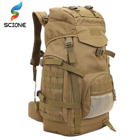 Aliexpress.com : Buy 60L Outdoor Tactical Backpacks Military Bag Men Mountainteering Large ...