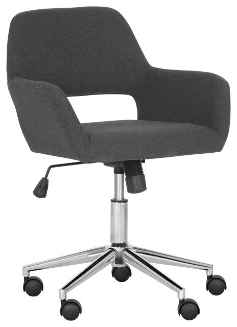 Alassio Office Chair Dark Gray Contemporary Office Chairs By