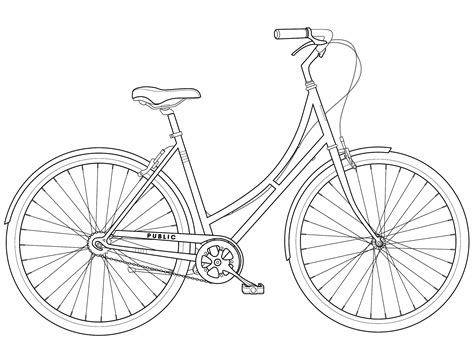 Easy Bicycle Drawing at GetDrawings | Free download