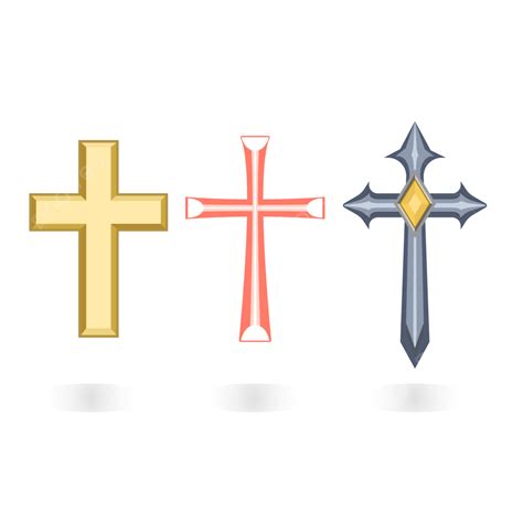 Hermosa Cruz De Cristo Sin Cortar Material De Capa Transparente Png Png