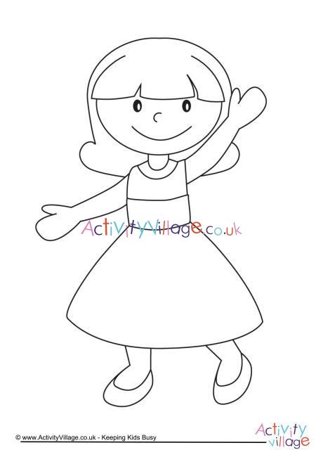 Girl Colouring Page 13