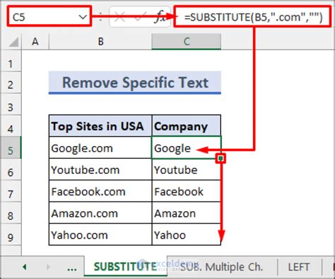 How To Remove Specific Text From A Column In Excel Ways